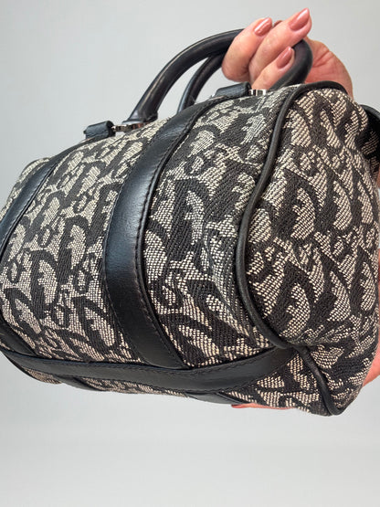 Dior Trotter Mini Boston Bag -Navy Blue