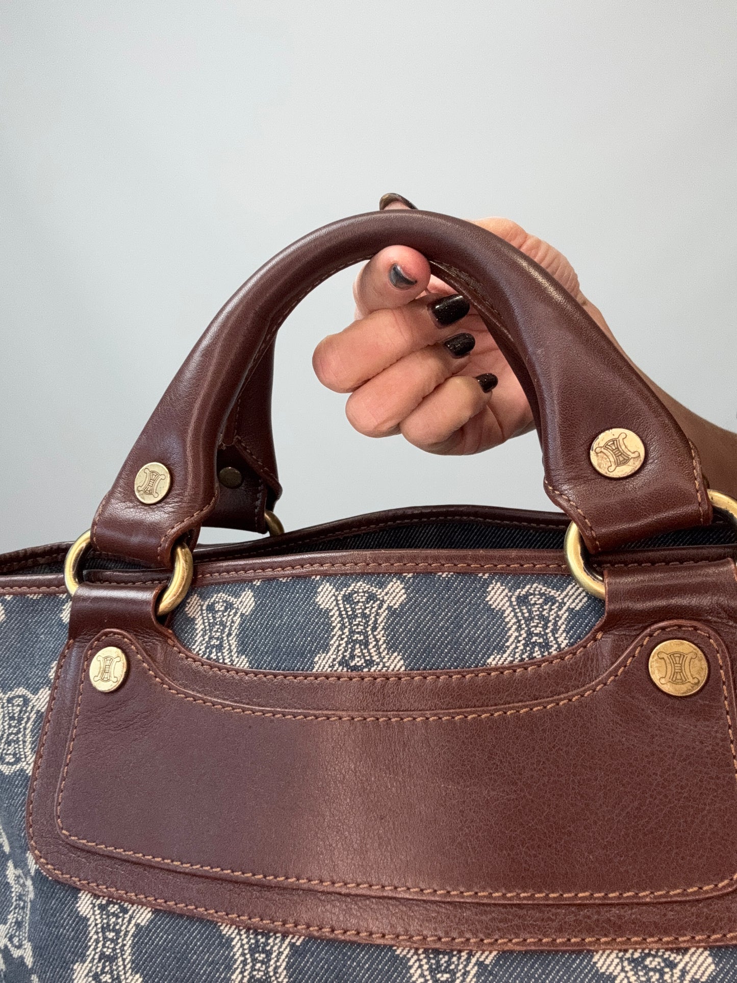 Celine Vintage Denim Boogie Bag
