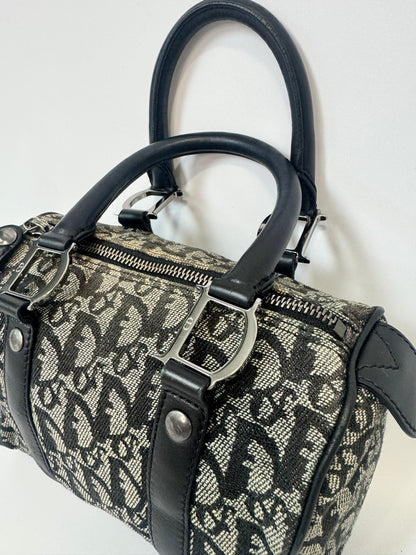 Dior Trotter Mini Boston Bag -Navy Blue