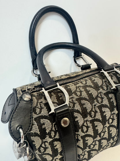 Dior Trotter Mini Boston Bag -Navy Blue