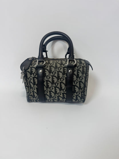 Dior Trotter Mini Boston Bag -Navy Blue