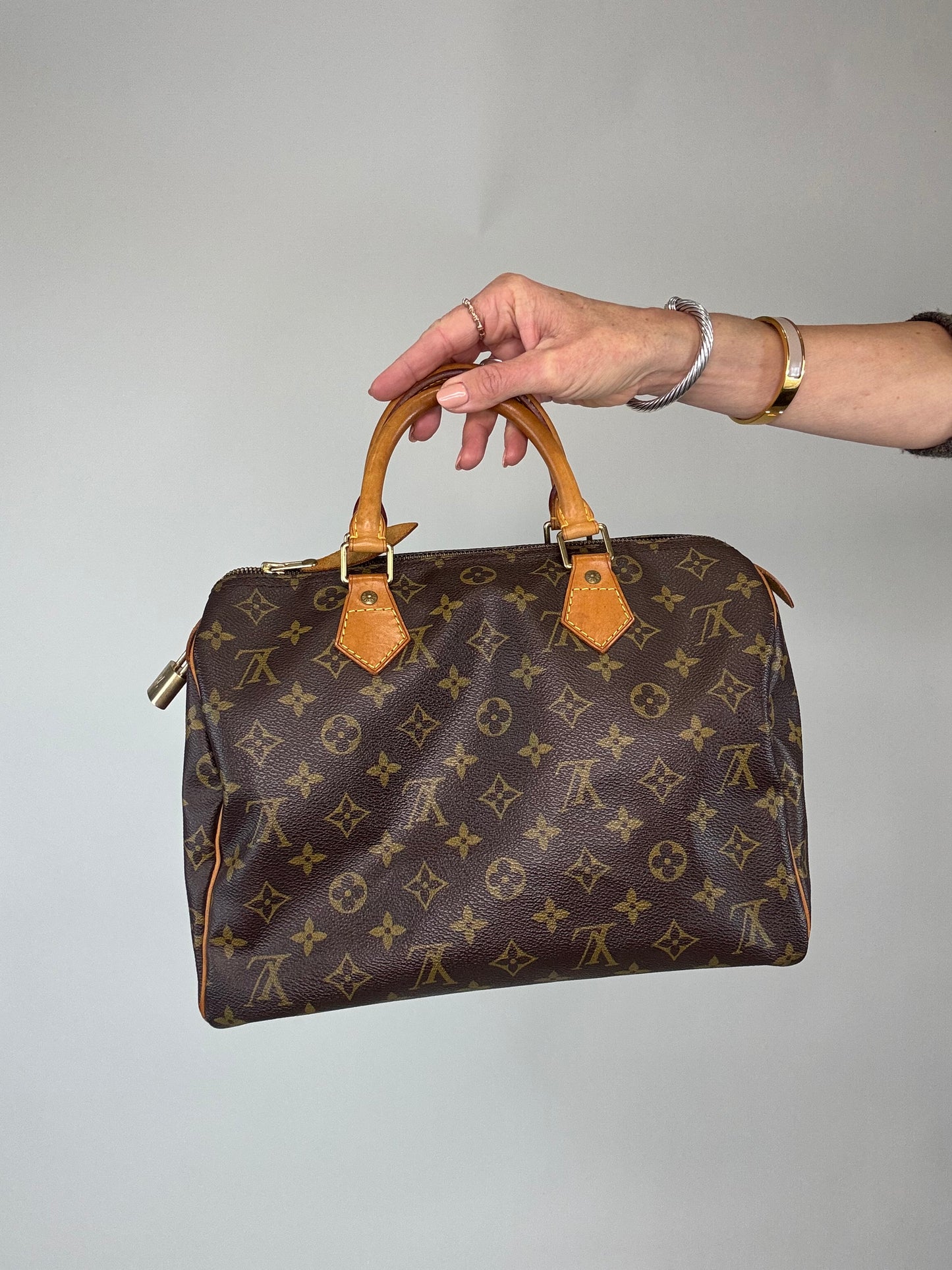 Louis Vuitton Monogram Vintage Speedy 30 With Lock