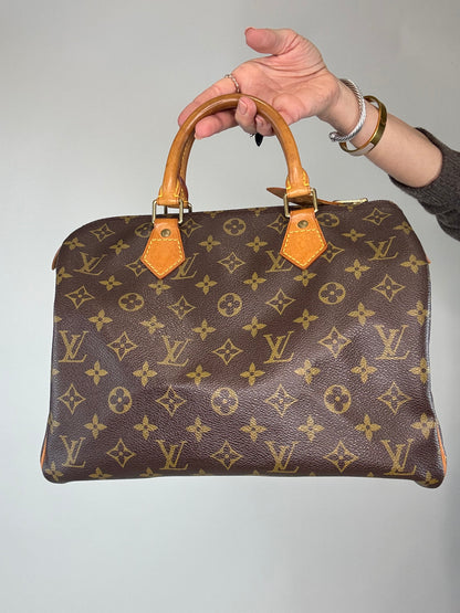 Louis Vuitton Monogram Vintage Speedy 30 With Lock