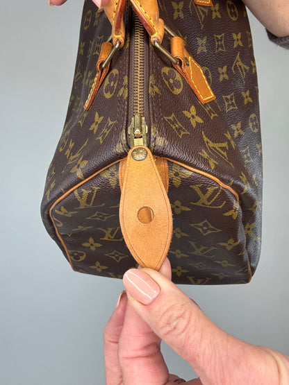 Louis Vuitton Monogram Vintage Speedy 30 With Lock