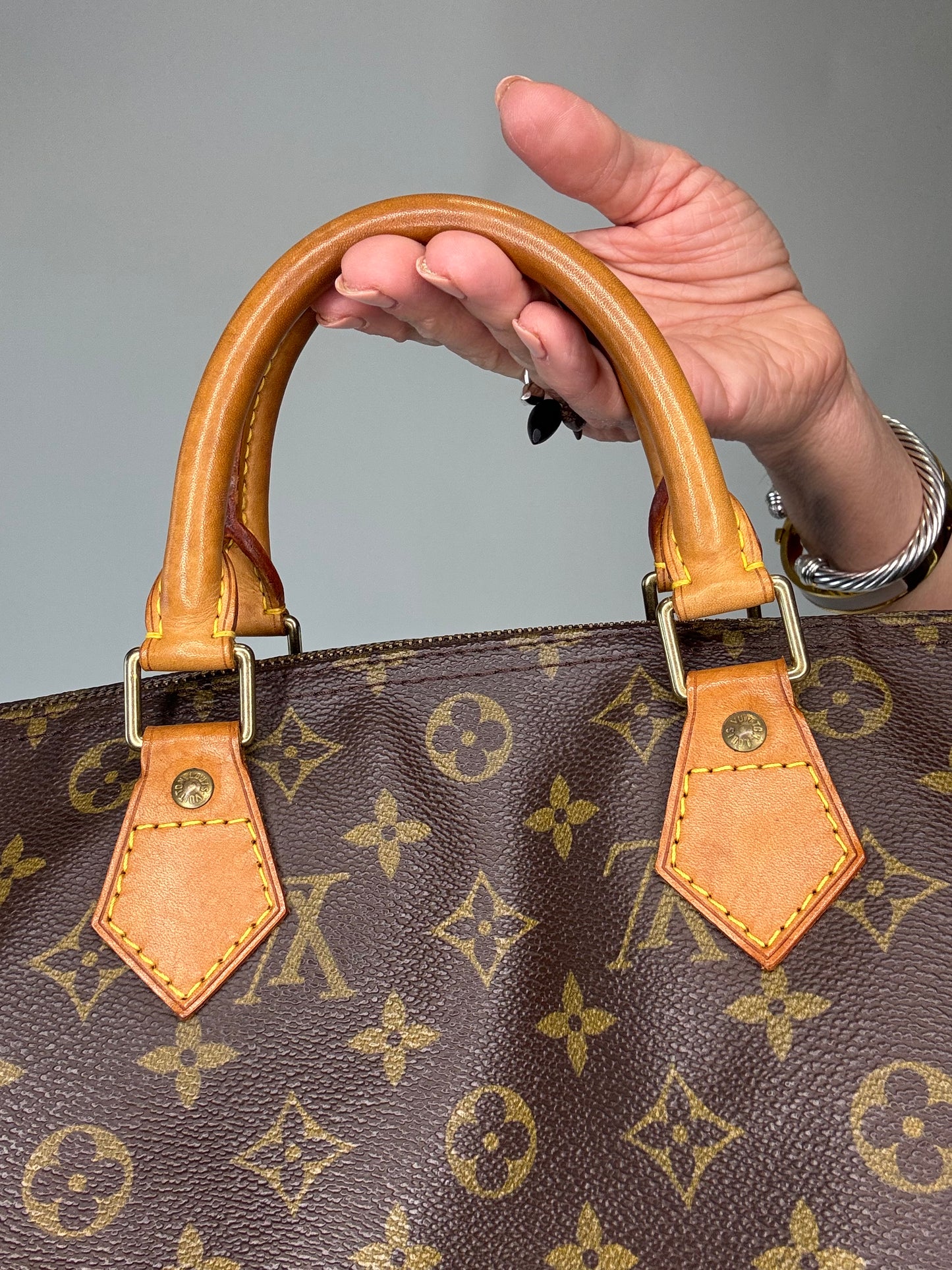 Louis Vuitton Monogram Vintage Speedy 30 With Lock