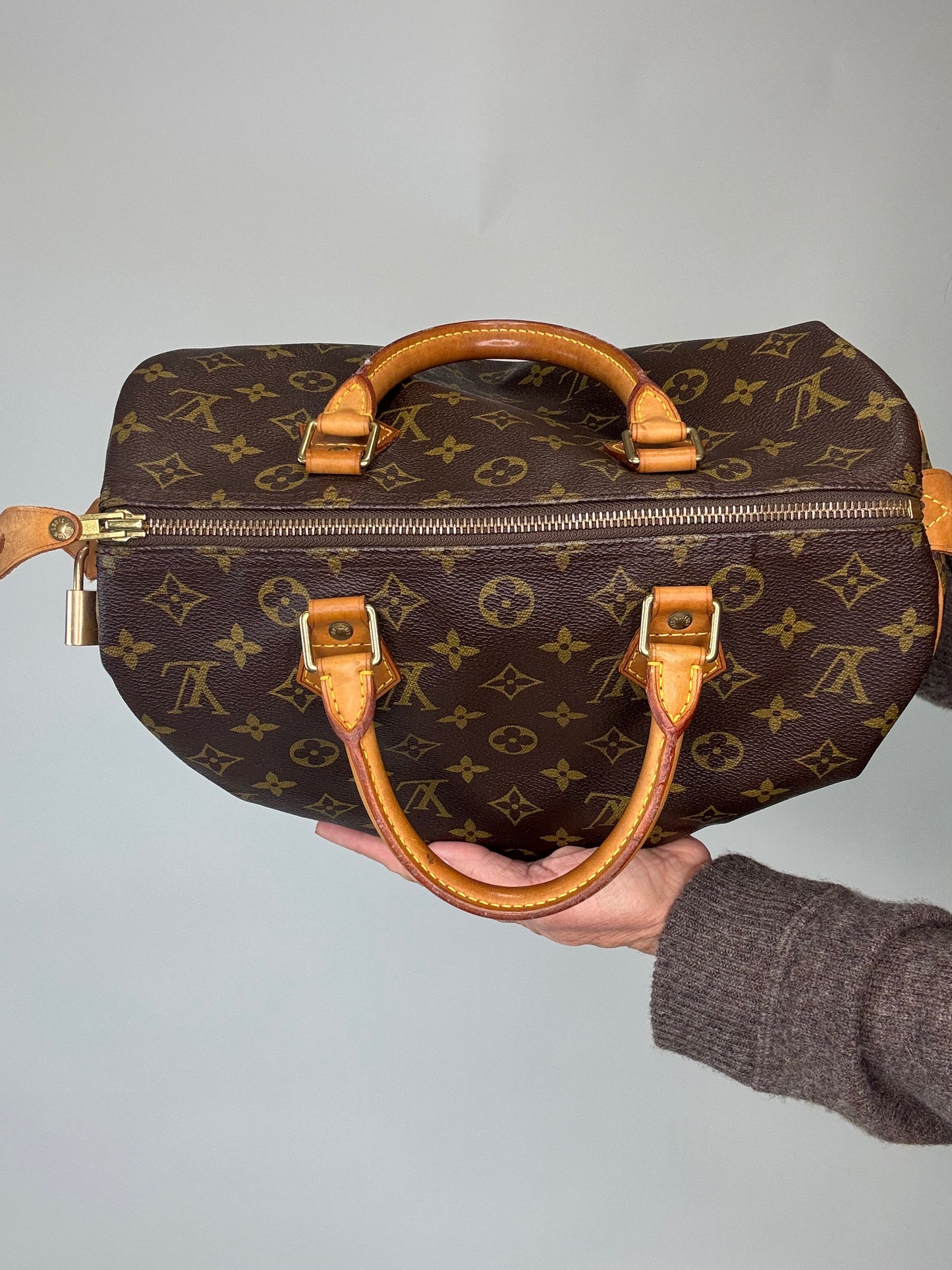 Louis Vuitton Monogram Vintage Speedy 30 With Lock