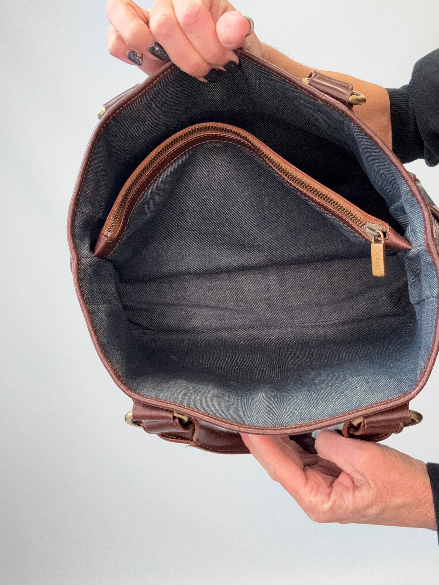 Celine Vintage Denim Boogie Bag