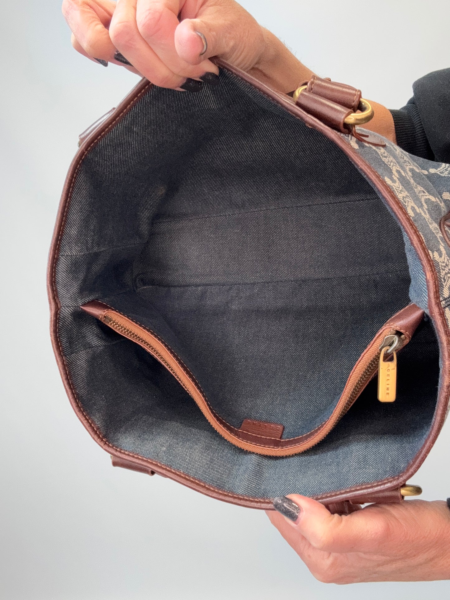 Celine Vintage Denim Boogie Bag