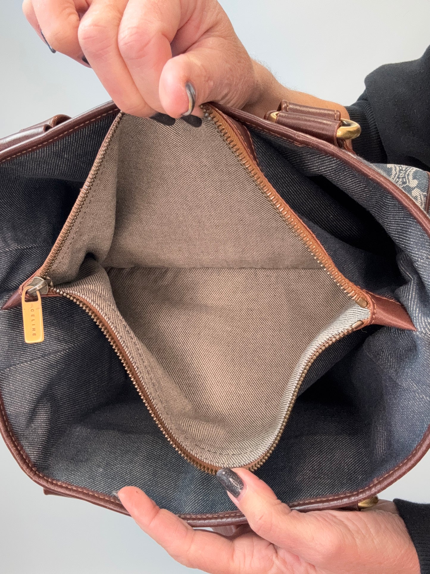 Celine Vintage Denim Boogie Bag