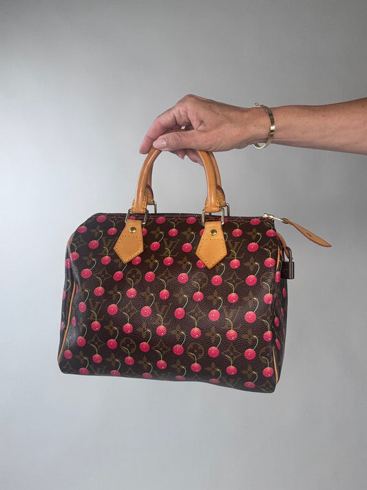 Louis Vuitton Takashi Murakami Cherry Speedy 25