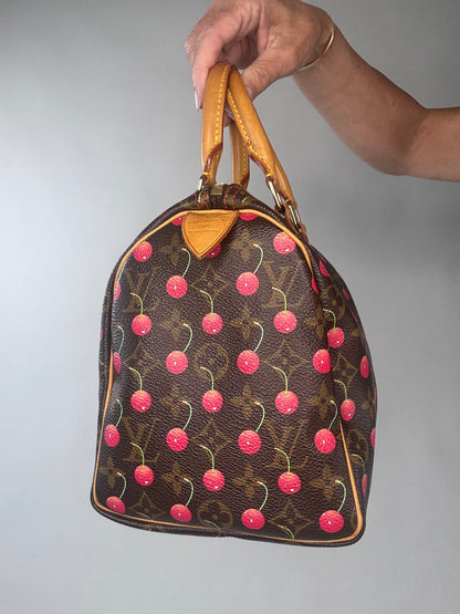 Louis Vuitton Takashi Murakami Cherry Speedy 25