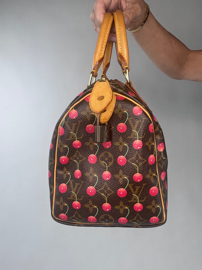 Louis Vuitton Takashi Murakami Cherry Speedy 25