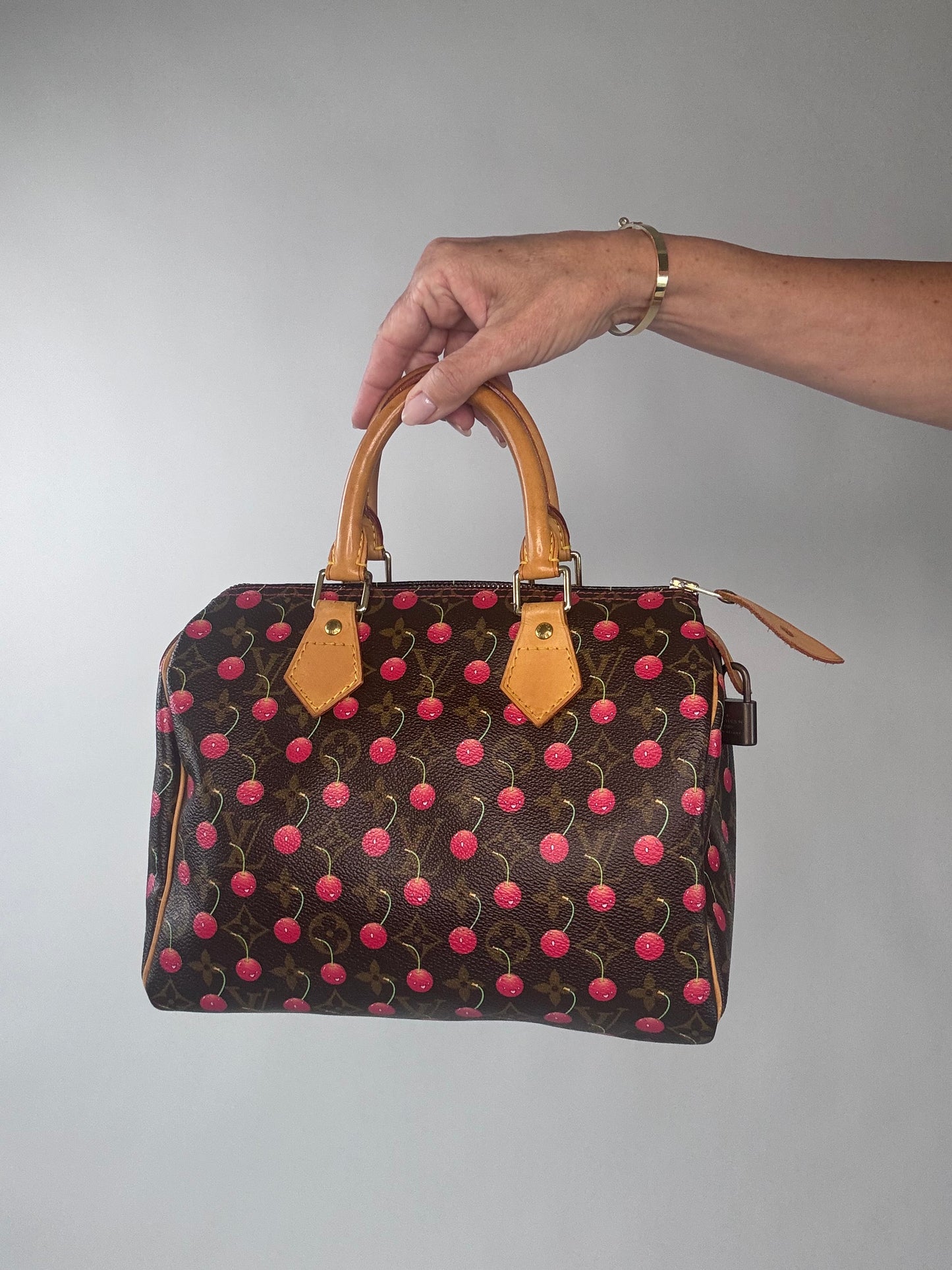 Louis Vuitton Takashi Murakami Cherry Speedy 25