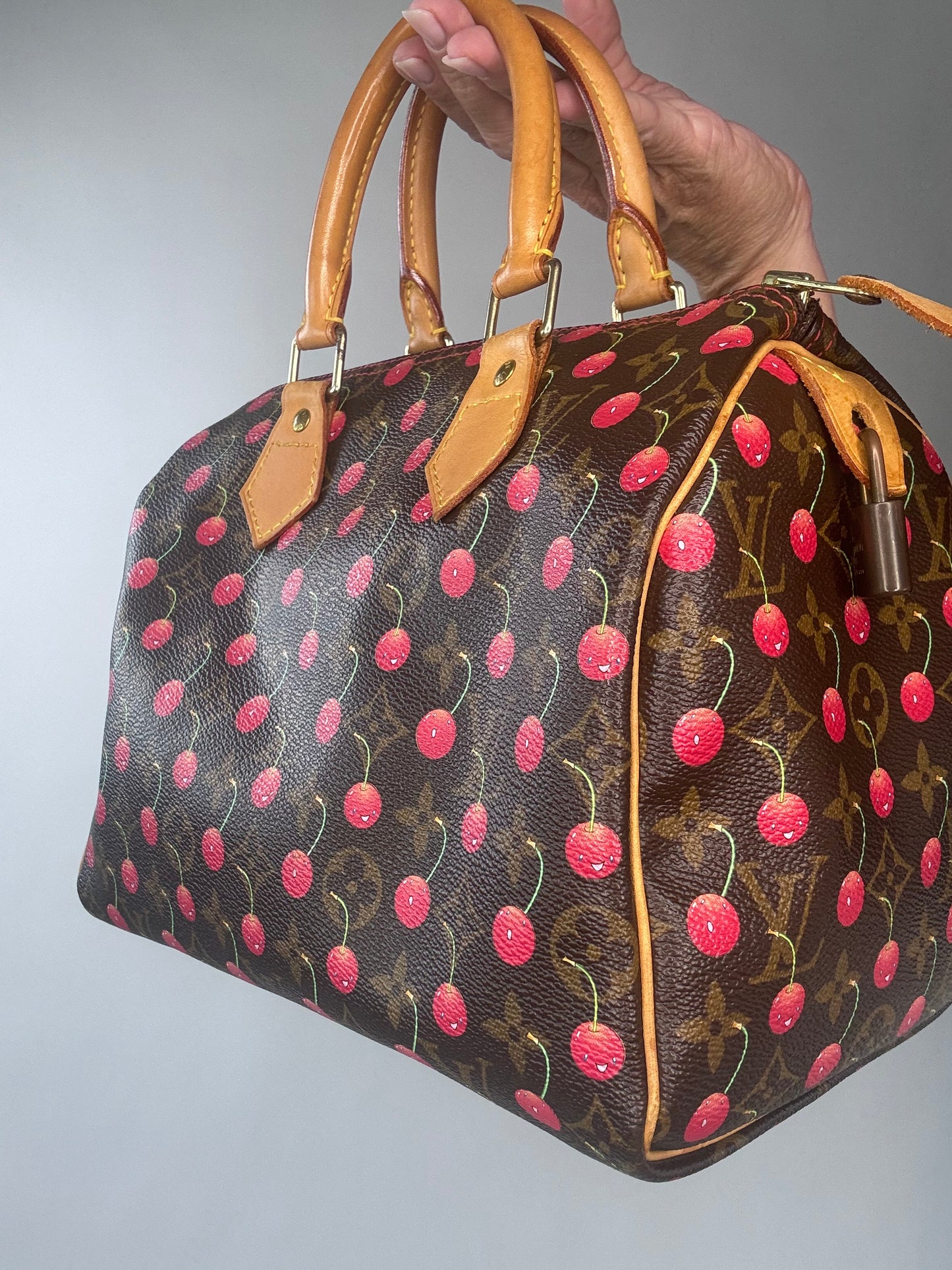 Louis Vuitton Takashi Murakami Cherry Speedy 25