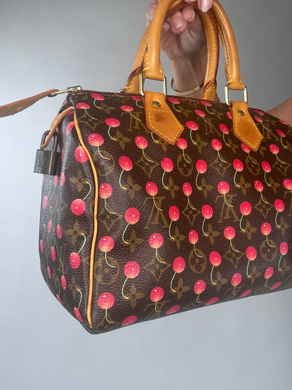 Louis Vuitton Takashi Murakami Cherry Speedy 25