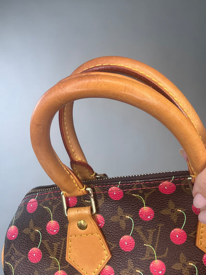 Louis Vuitton Takashi Murakami Cherry Speedy 25