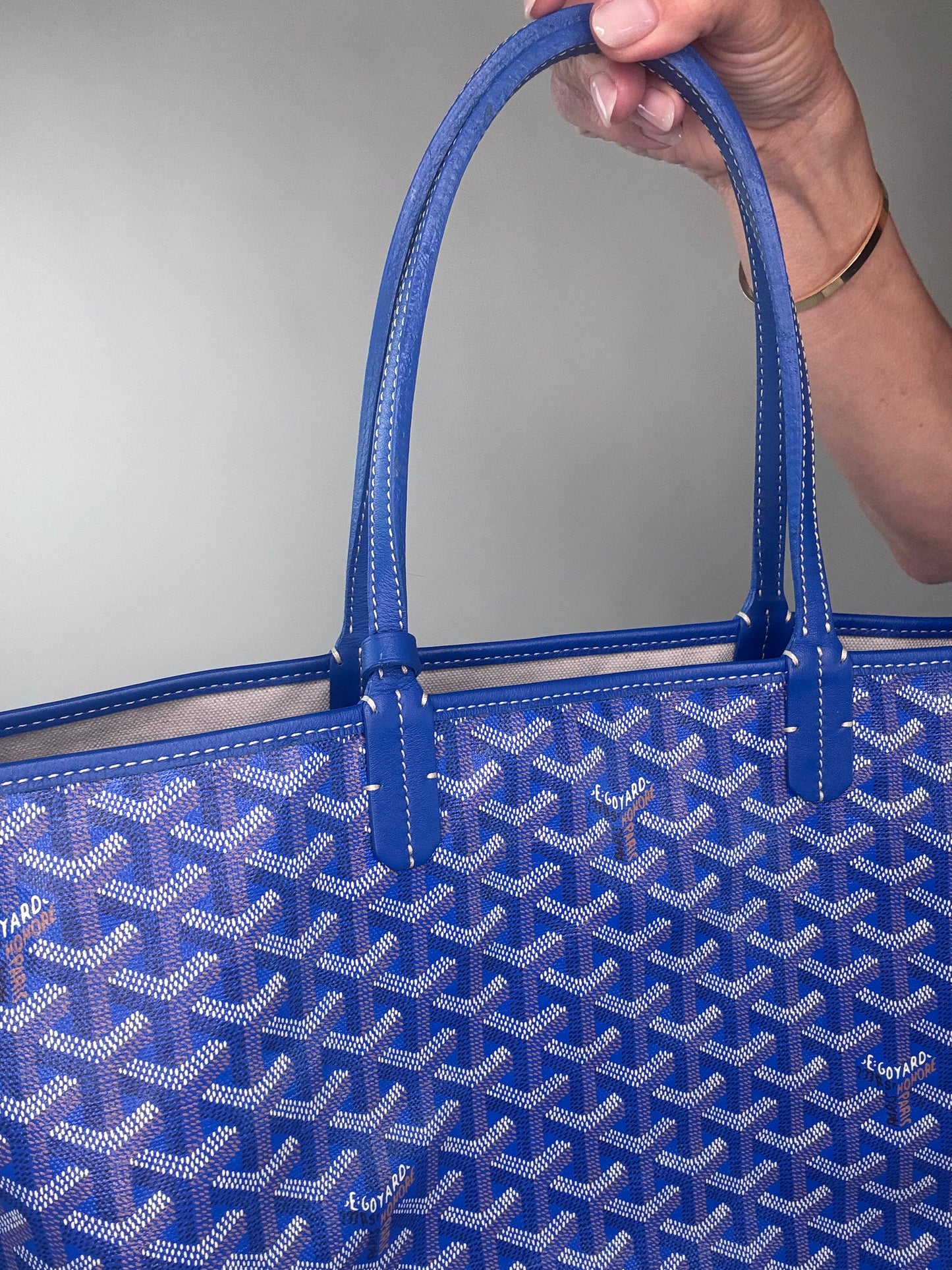 Goyard St Louis PM With Pouch Blue