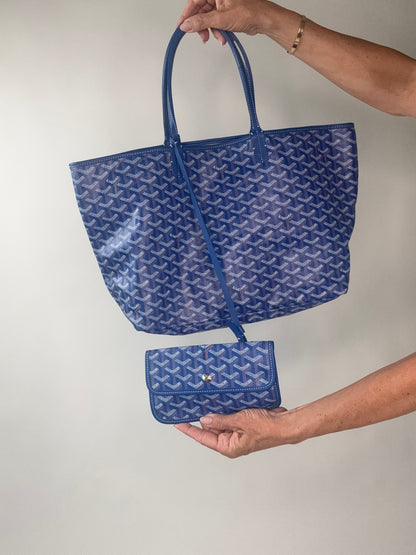 Goyard St Louis PM With Pouch Blue