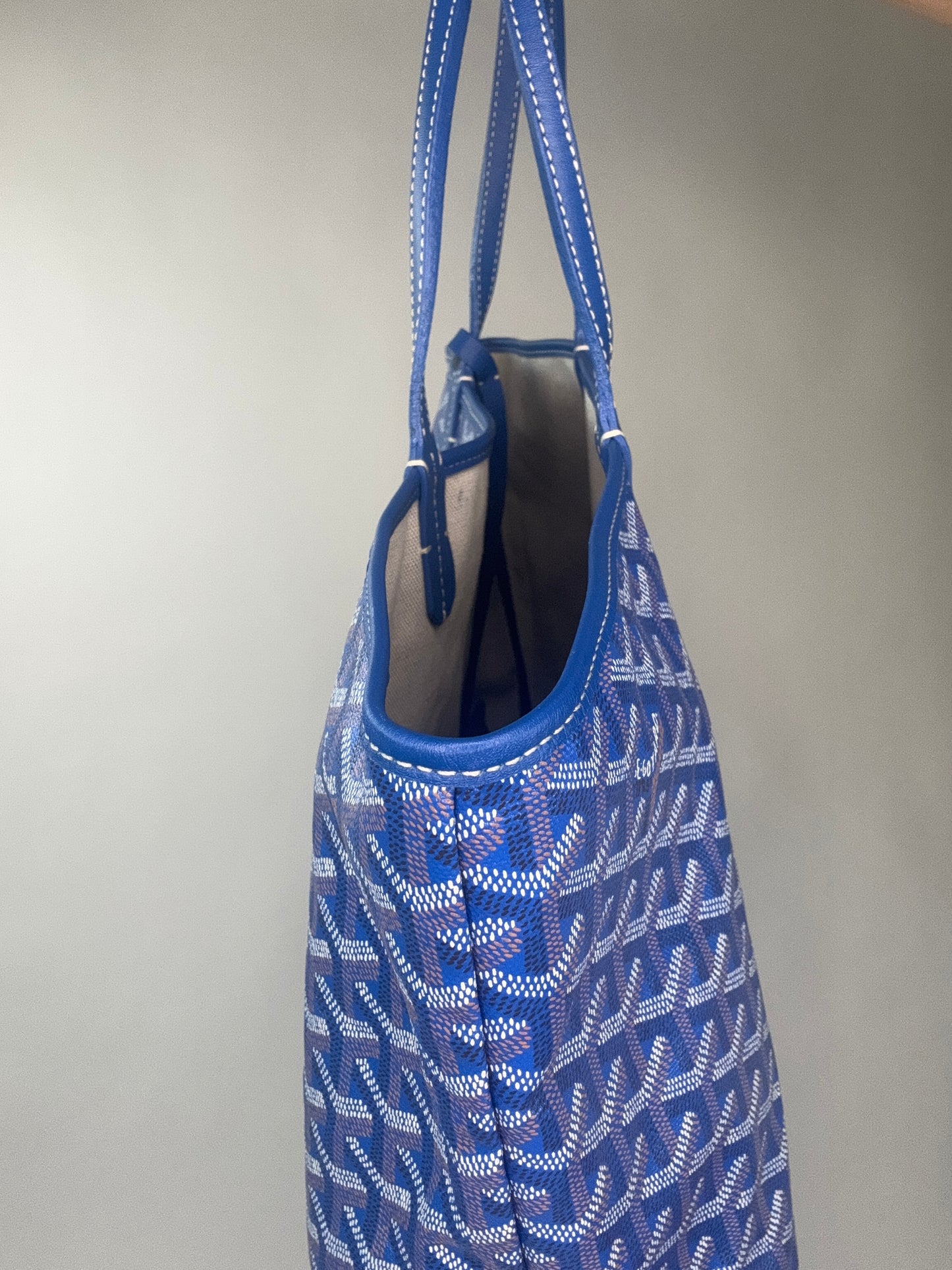Goyard St Louis PM With Pouch Blue