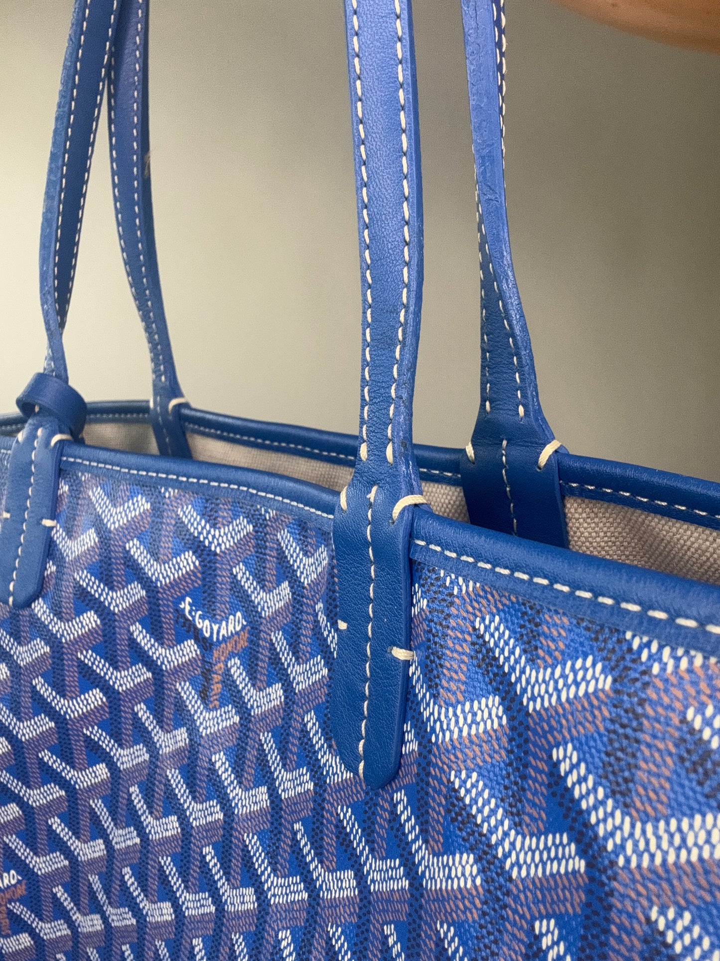 Goyard St Louis PM With Pouch Blue