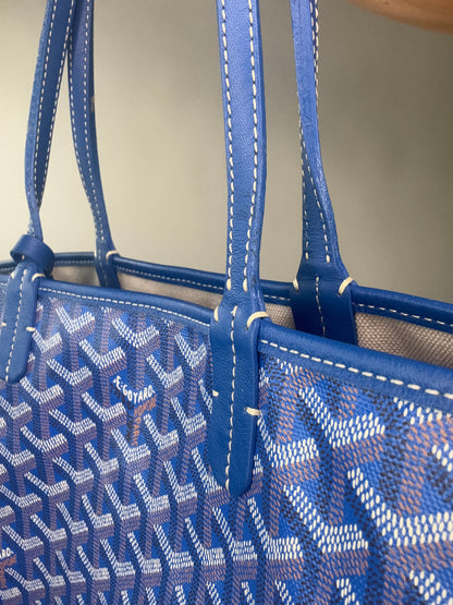 Goyard St Louis PM With Pouch Blue