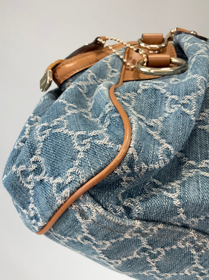 Gucci Denim Sukey Two-Way Bag
