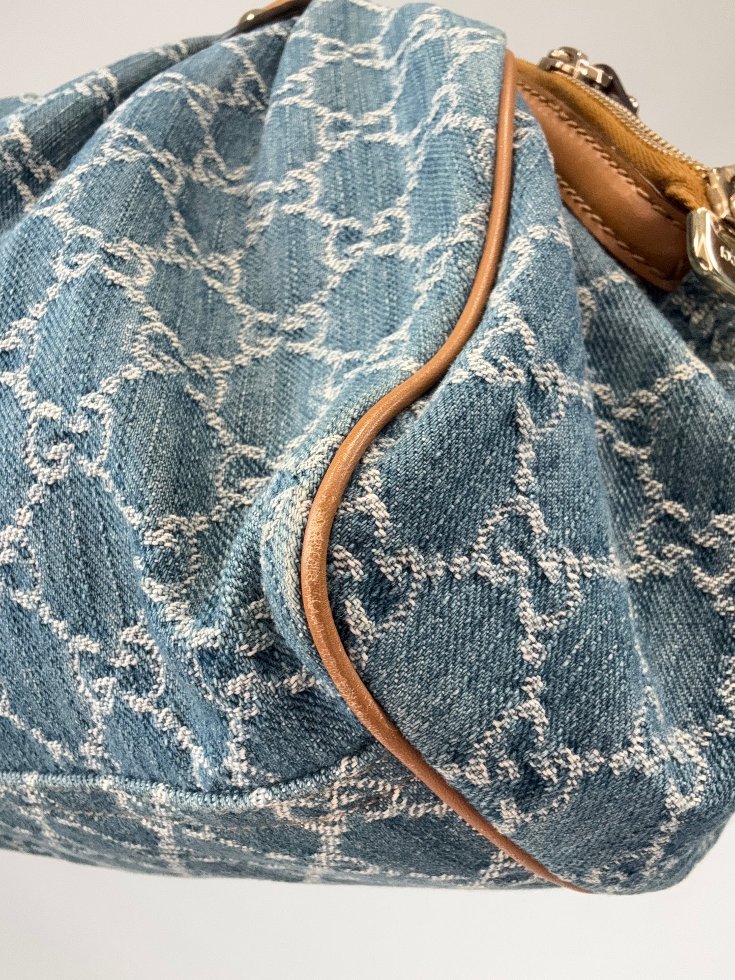 Gucci Denim Sukey Two-Way Bag