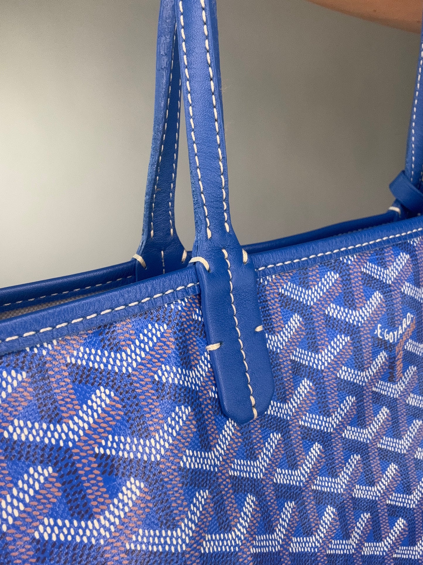 Goyard St Louis PM With Pouch Blue