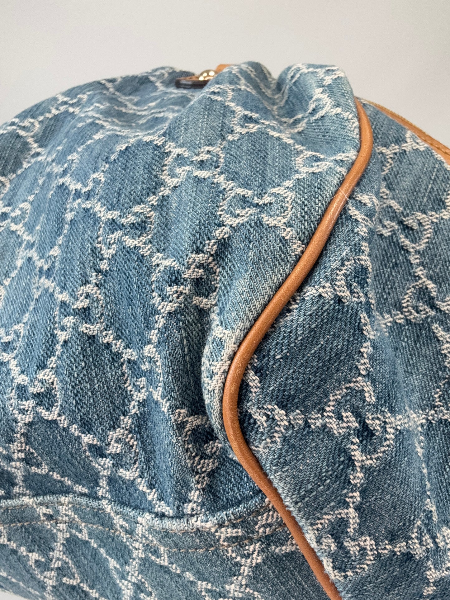 Gucci Denim Sukey Two-Way Bag