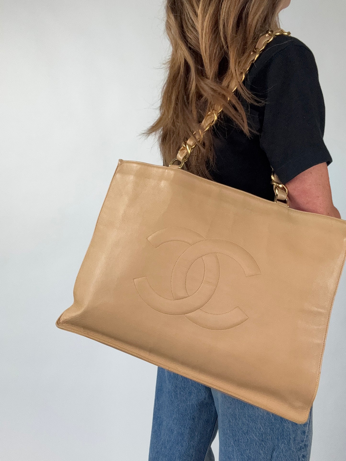 Chanel Chunky Chain Deca Tote