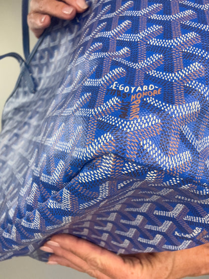 Goyard St Louis PM With Pouch Blue