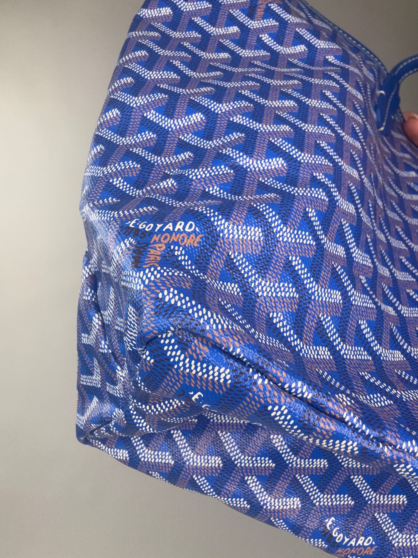 Goyard St Louis PM With Pouch Blue
