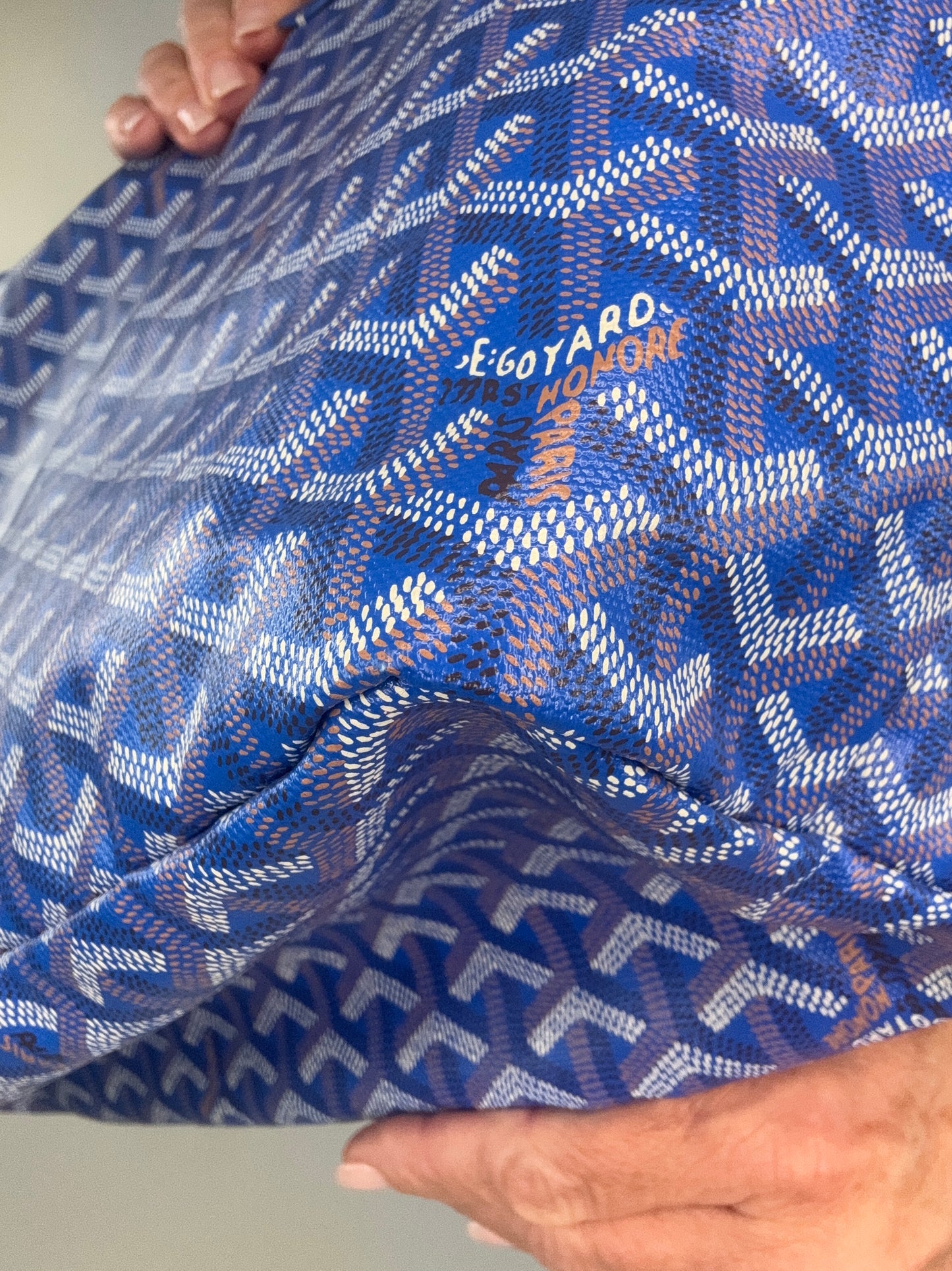 Goyard St Louis PM With Pouch Blue
