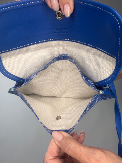 Goyard St Louis PM With Pouch Blue