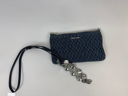 Miu Miu Two Way Crystal Denim Crossbody Bag