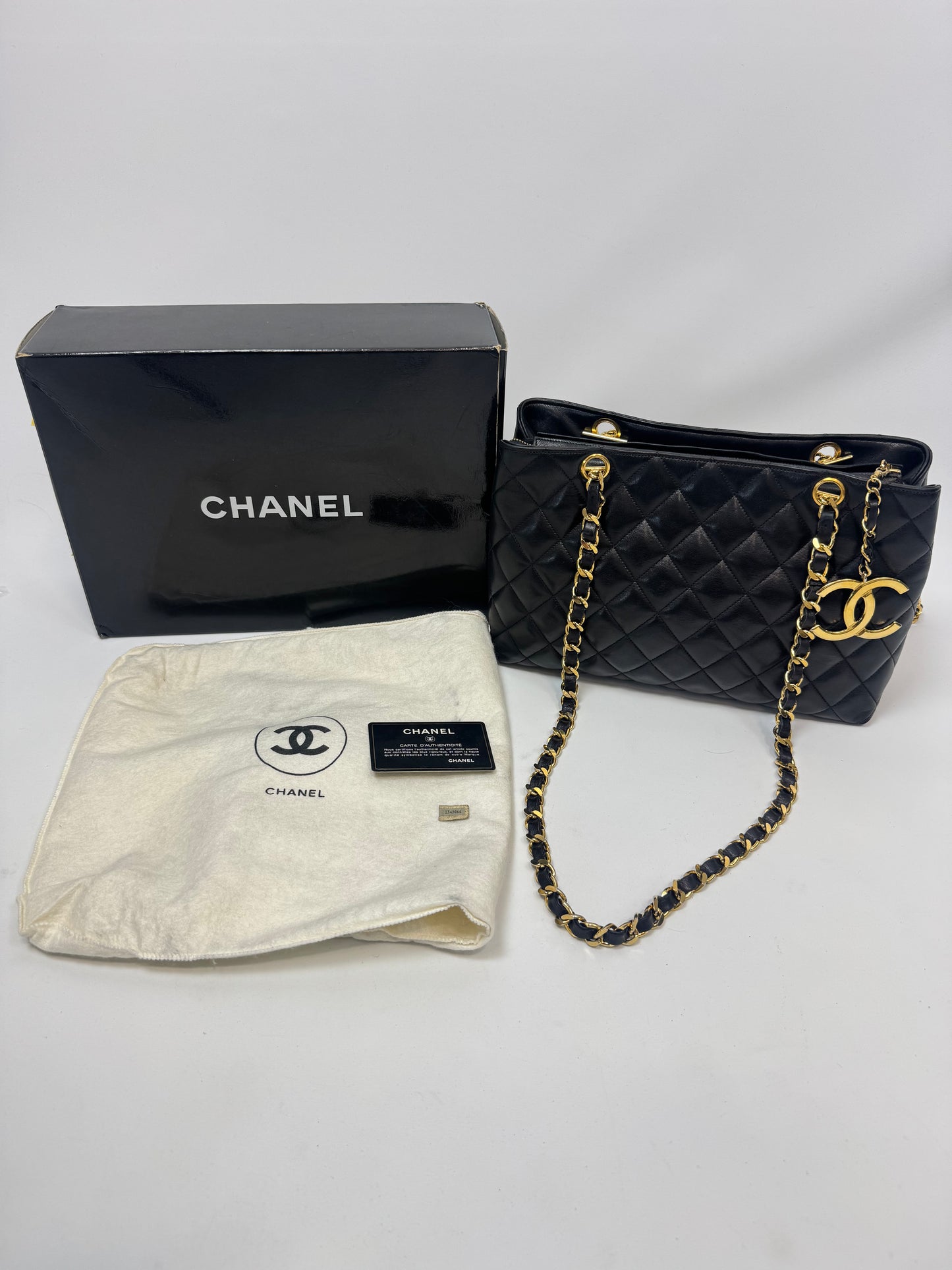 Chanel Vintage CC Charm Tote — 1989