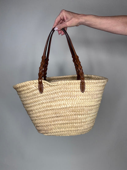 Prada Palmitto Vitello Woven Palm Tote