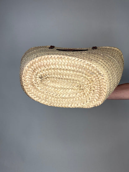 Prada Palmitto Vitello Woven Palm Tote
