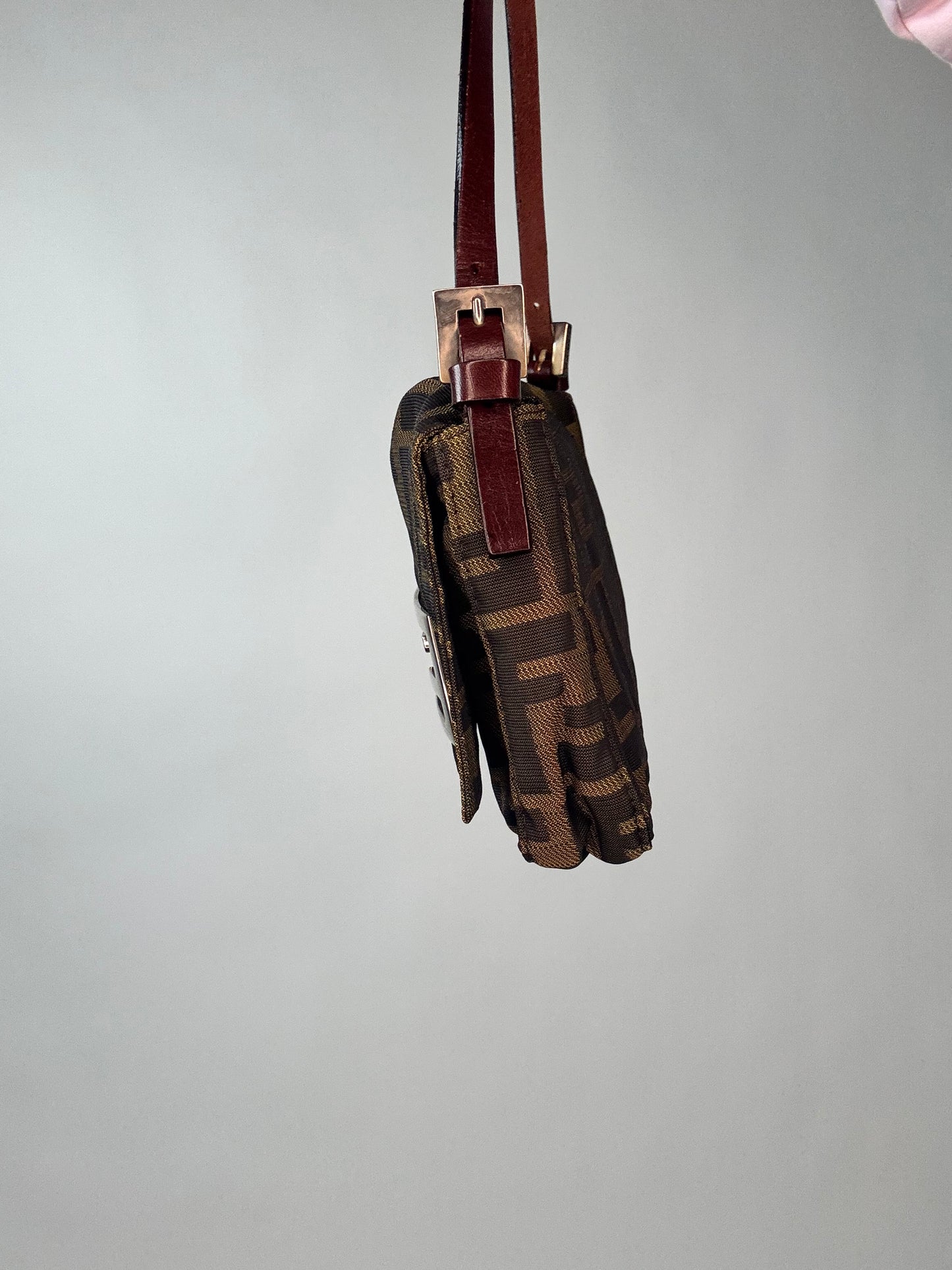 Fendi Vintage Zucca Baguette Shoulder Bag