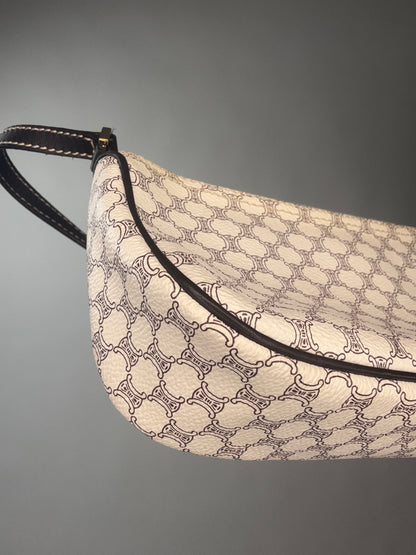 Celine Macadam White Triomphe Pochette