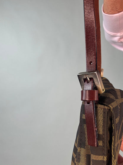 Fendi Vintage Zucca Baguette Shoulder Bag