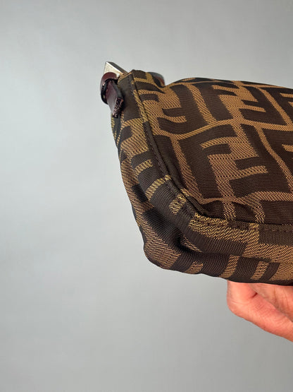 Fendi Vintage Zucca Baguette Shoulder Bag