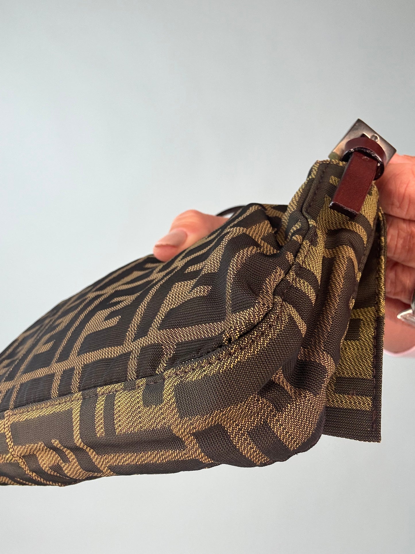 Fendi Vintage Zucca Baguette Shoulder Bag
