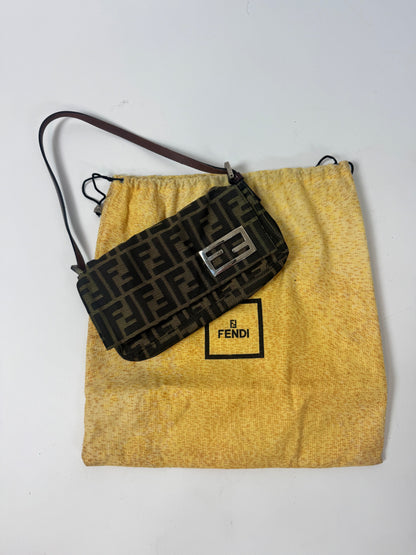 Fendi Vintage Zucca Baguette Shoulder Bag
