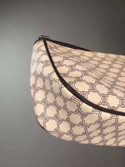 Celine Macadam White Triomphe Pochette