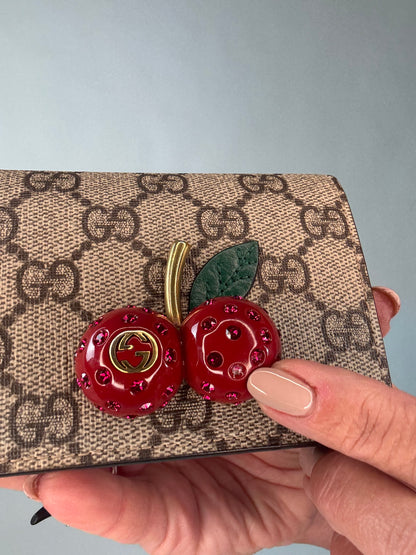Gucci Supreme Cherry Wallet