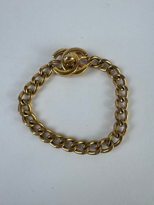Chanel Rare Turn Lock Bracelet