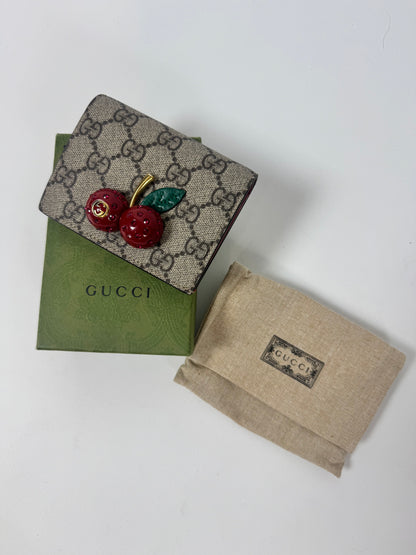 Gucci Supreme Cherry Wallet