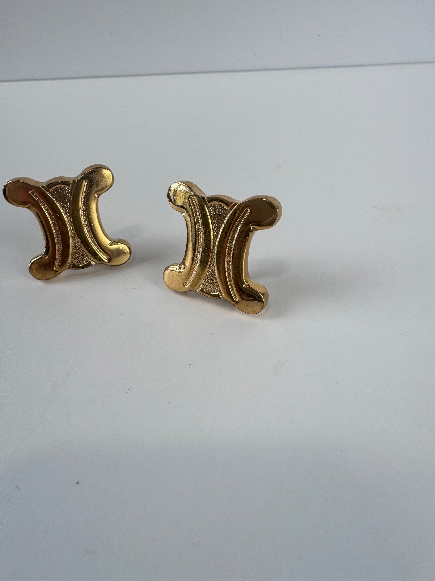 Celine Triomphe Clip On Earrings
