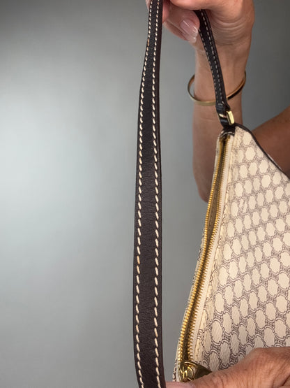 Celine Macadam White Triomphe Pochette